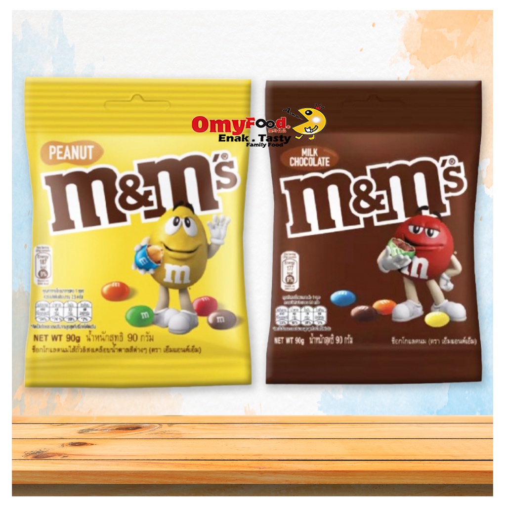 90g M&M Chocolate Candies [ Peanut/Milk Chocolate][OmyFood] | Shopee ...