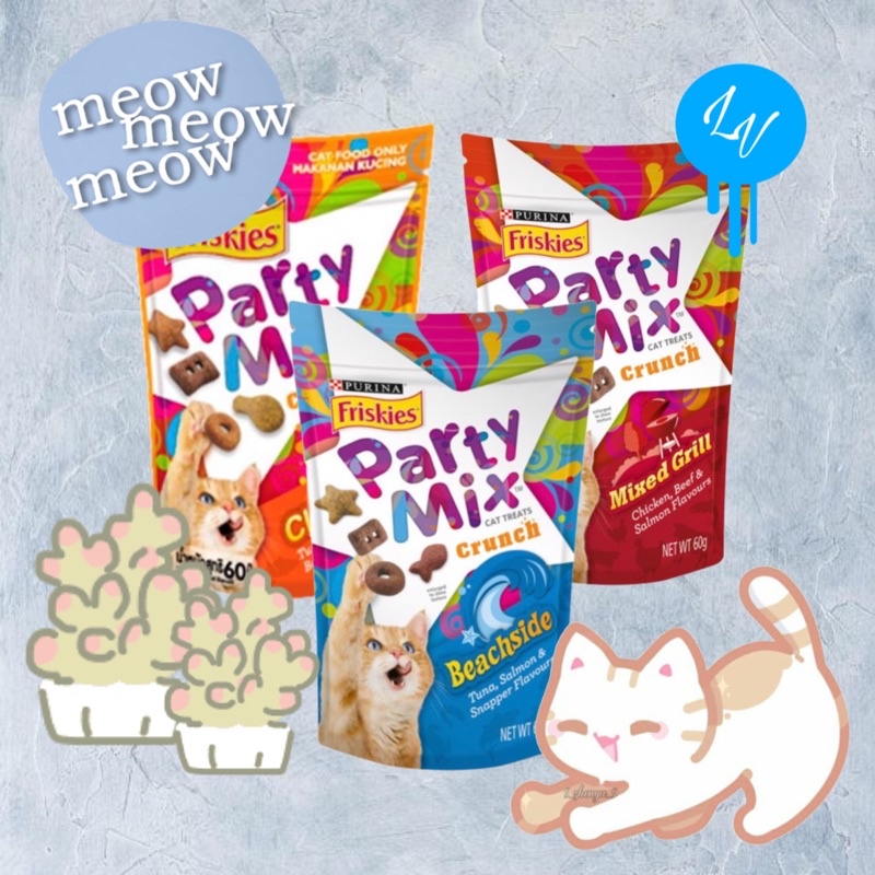 Friskies Party Mix Crunch Cat Treats (60g) | Shopee Malaysia