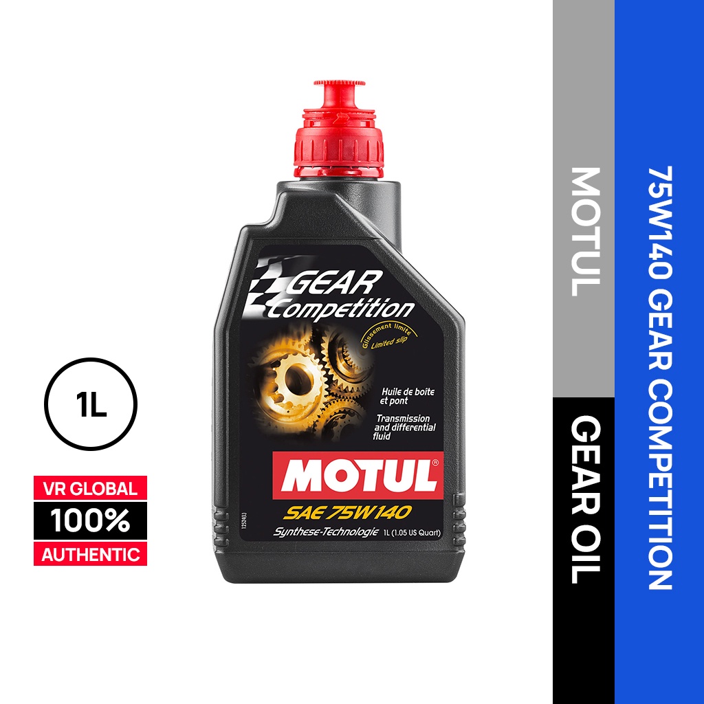 MOTUL GEAR COMPETITION 75W140 ESTER CORE API GL5 TRANSMISSION OIL