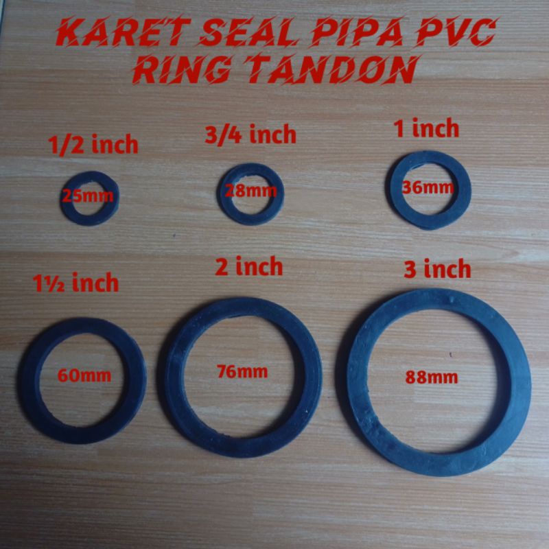 Pvc Pipe seal Rubber Ring Toren Nut 1/2 inch, 3/4 inch1 inch, 11⁄4 inch, 11⁄2 inch, 2 inch, And