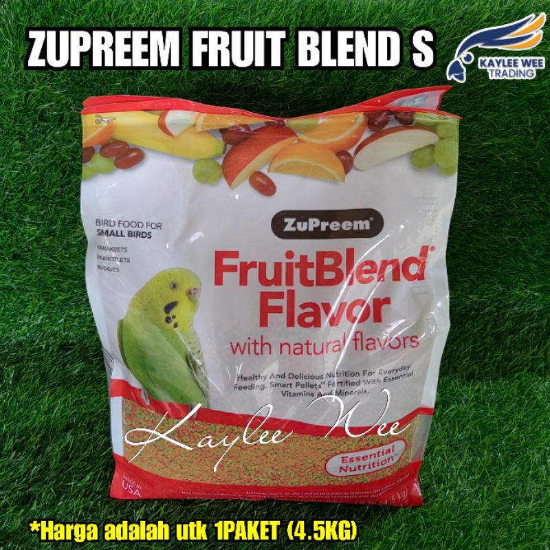 ZUPREEM FRUIT BLEND S 4.5KG Shopee Malaysia