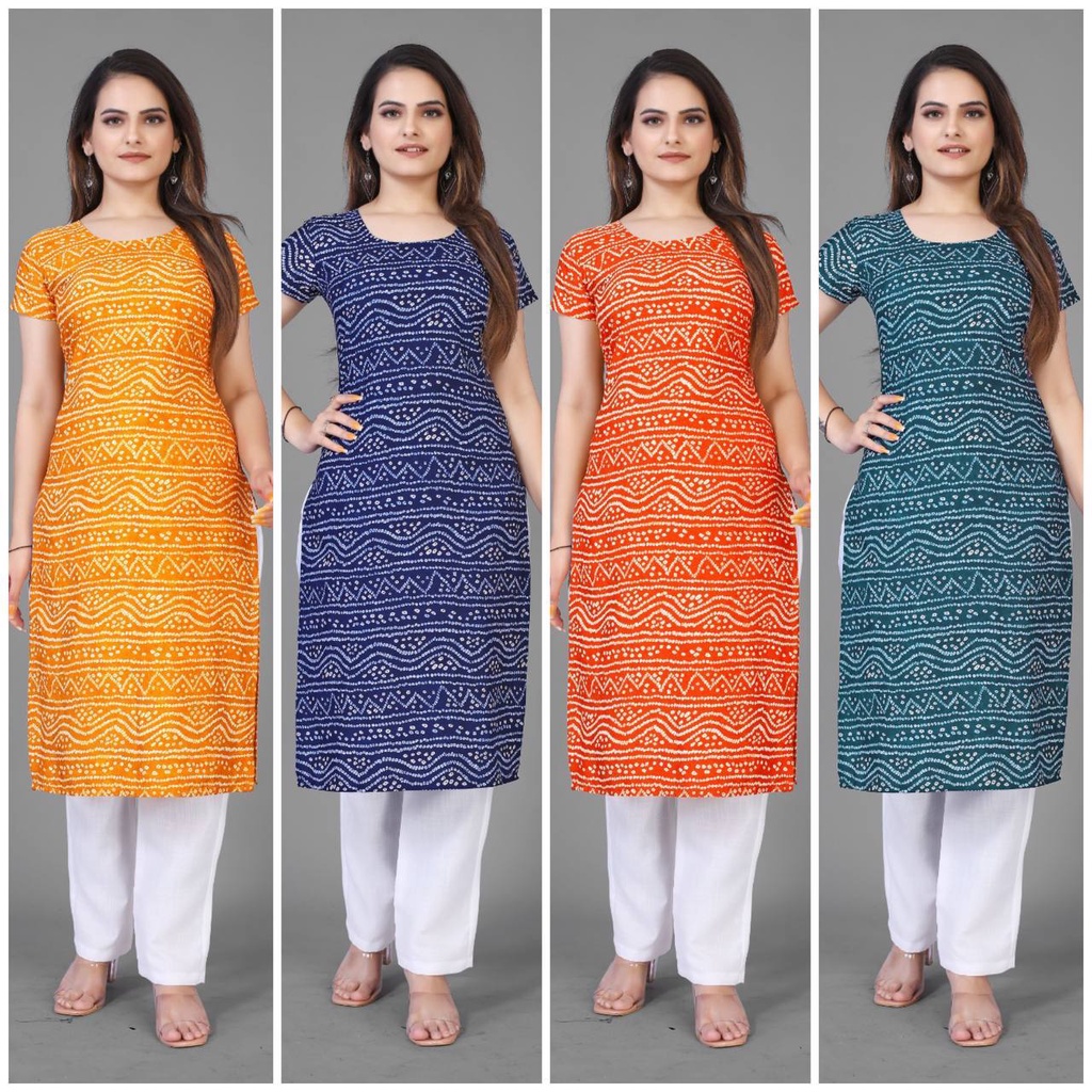 Poly crepe kurtis hotsell