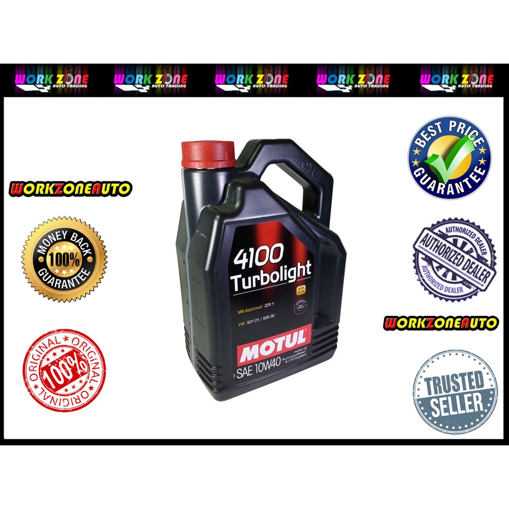 Motul 4100 Turbolight 10W-40 Motoröl – 1 Liter, A3/B4 Spezifikation