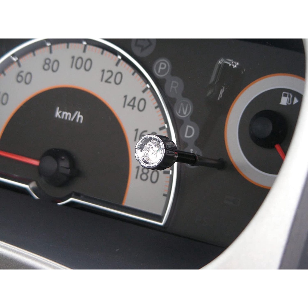 Carmate Japan DZ142 Car Swarovski Crystal Dash Dress Up Knob Silver Chrome Head Cover Cap