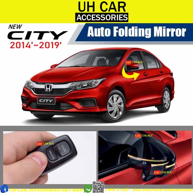 POWER AUTO FOLDING SIDE MIRROR FOLD HONDA CITY / JAZZ HRV 20142019
