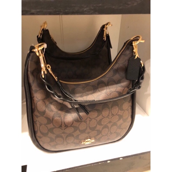 Coach Jules Hobo In Signature Canvas Shopee Malaysia