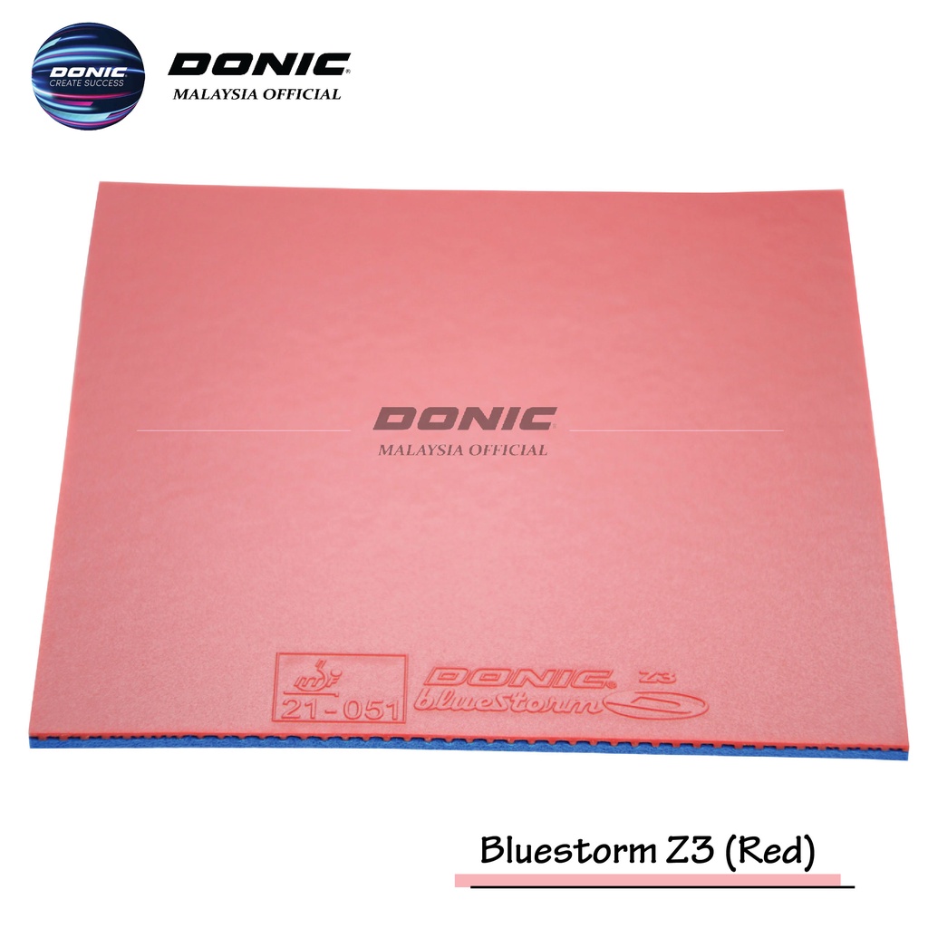 Donic Bluestorm Z3 Superb Great Feel Table Tennis Rubber Shopee Malaysia