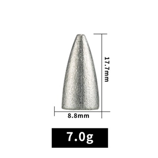 Lead Fishing Sinker Fishing Bullet Shaped Weights Casting Sinkers Weight  Batu Ladung / Timah Pemberat Sinker Fishing