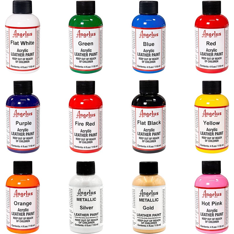 45Color Angelus USA Acrylic Leather Paint 118ML 4oz Original