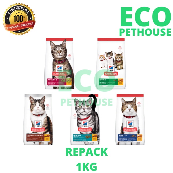 Hill's Science Diet Repack 1KG Cat Food Shopee Malaysia