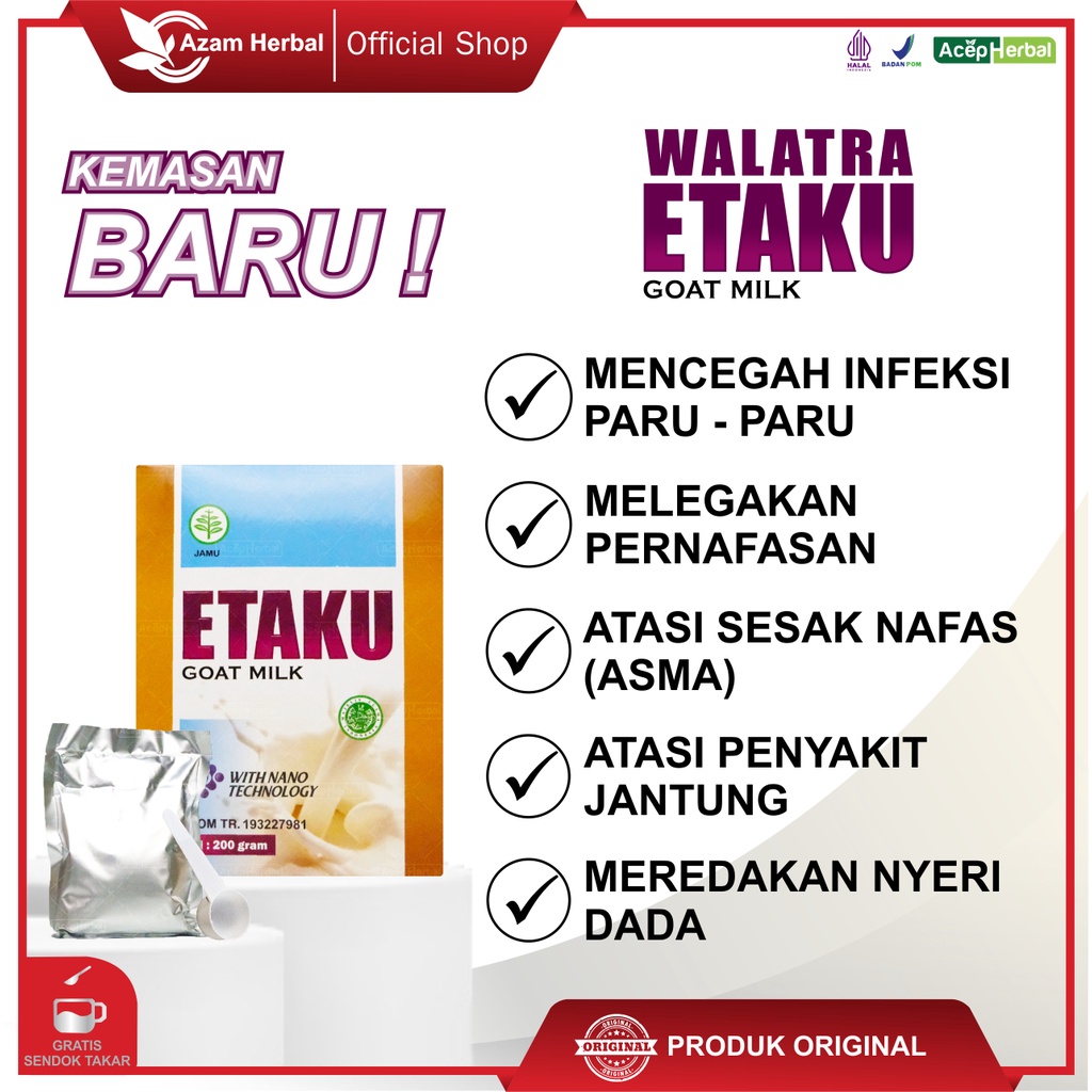 Etawa Goat Milk Powder Treats Heart Disease, Shortness of Breath, etc ...