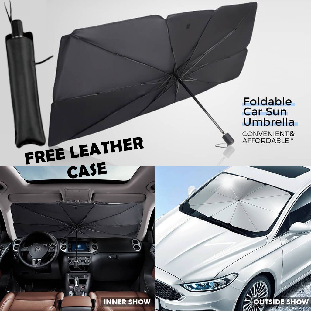 Car Front Windscreen Umbrella Sun shade UV Rays Heat Sun Visor Umbrella Car Parasol Car Sun