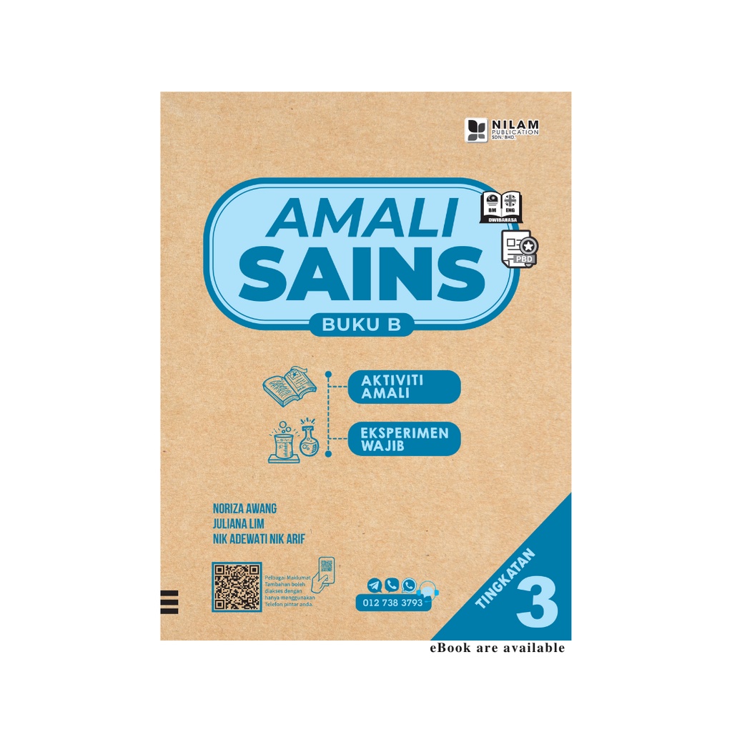 NILAM Amali Sains Buku B Tingkatan 3 (2023) Science Amali Book B ...