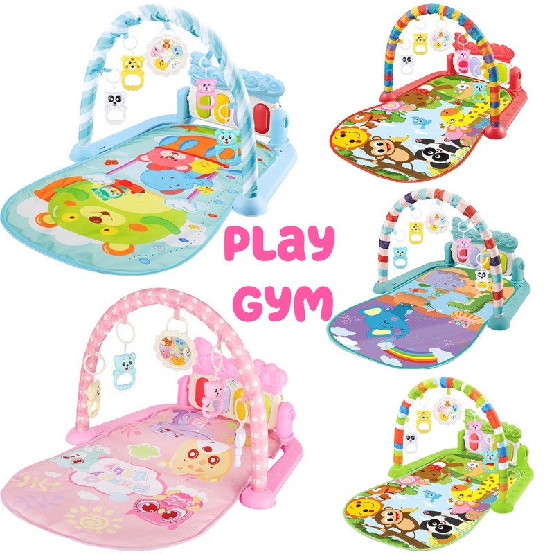 🐳 Baby Kick Play Musical Playmat Playgym Piano Newborn Kids Toy Toddler