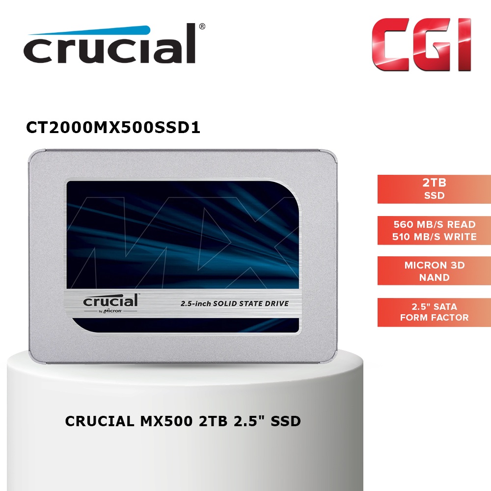 SSD Crucial MX500 2TB CT2000MX500SSD1 