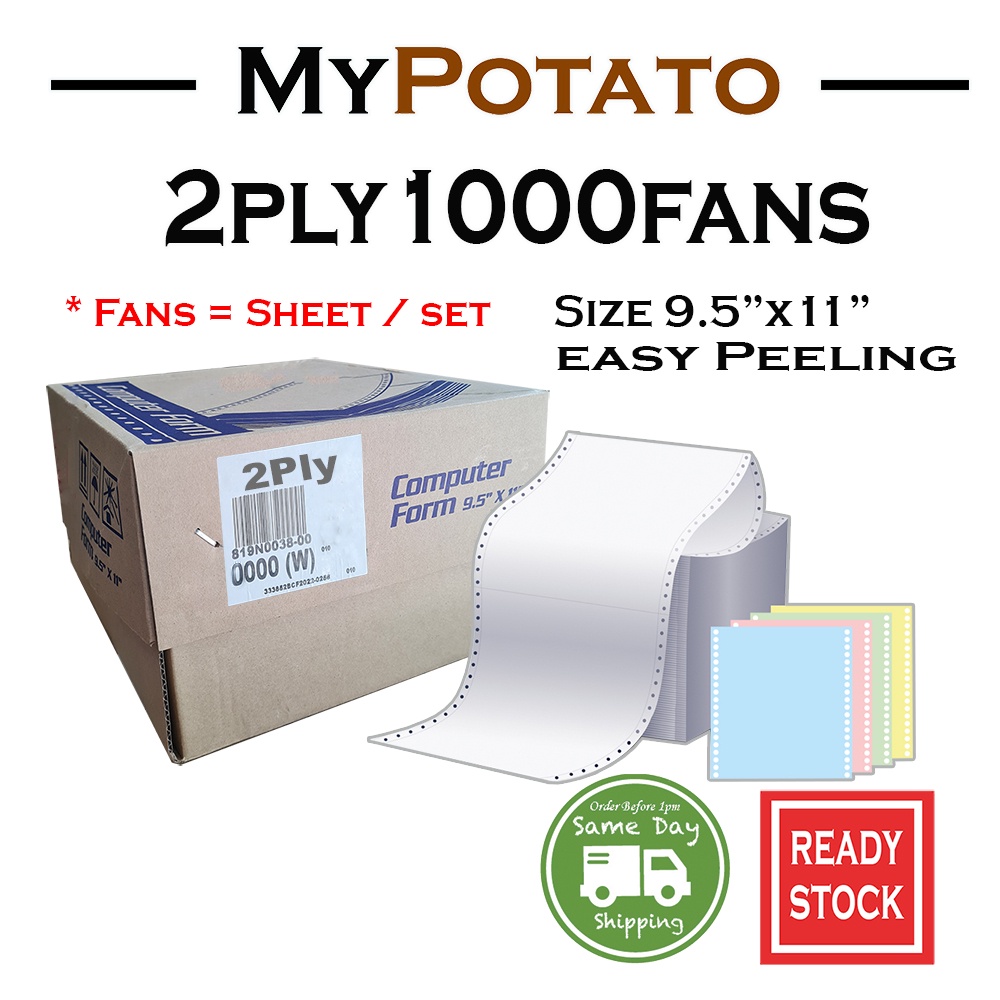 2ply Computer Form 2Ply (1000 Fans) Computer Paper , Invoice Paper ...