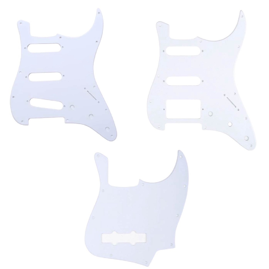 Pickguards for Stratocaster Style Electric Guitar & Jazz Bass (1ply