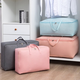 100% Cotton Canvas Handmade Quilt Storage Bags, Wardrobe Underbed Storage  Bag for Beddings Comforters Blankets Pillows, 