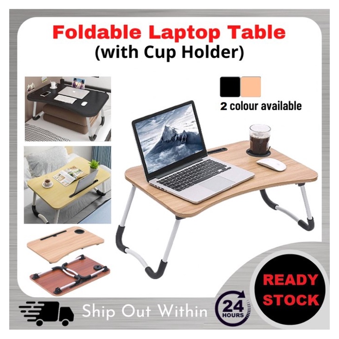 Ready Stock (Malaysia) Antislip Foldable Laptop Table Bed Table
