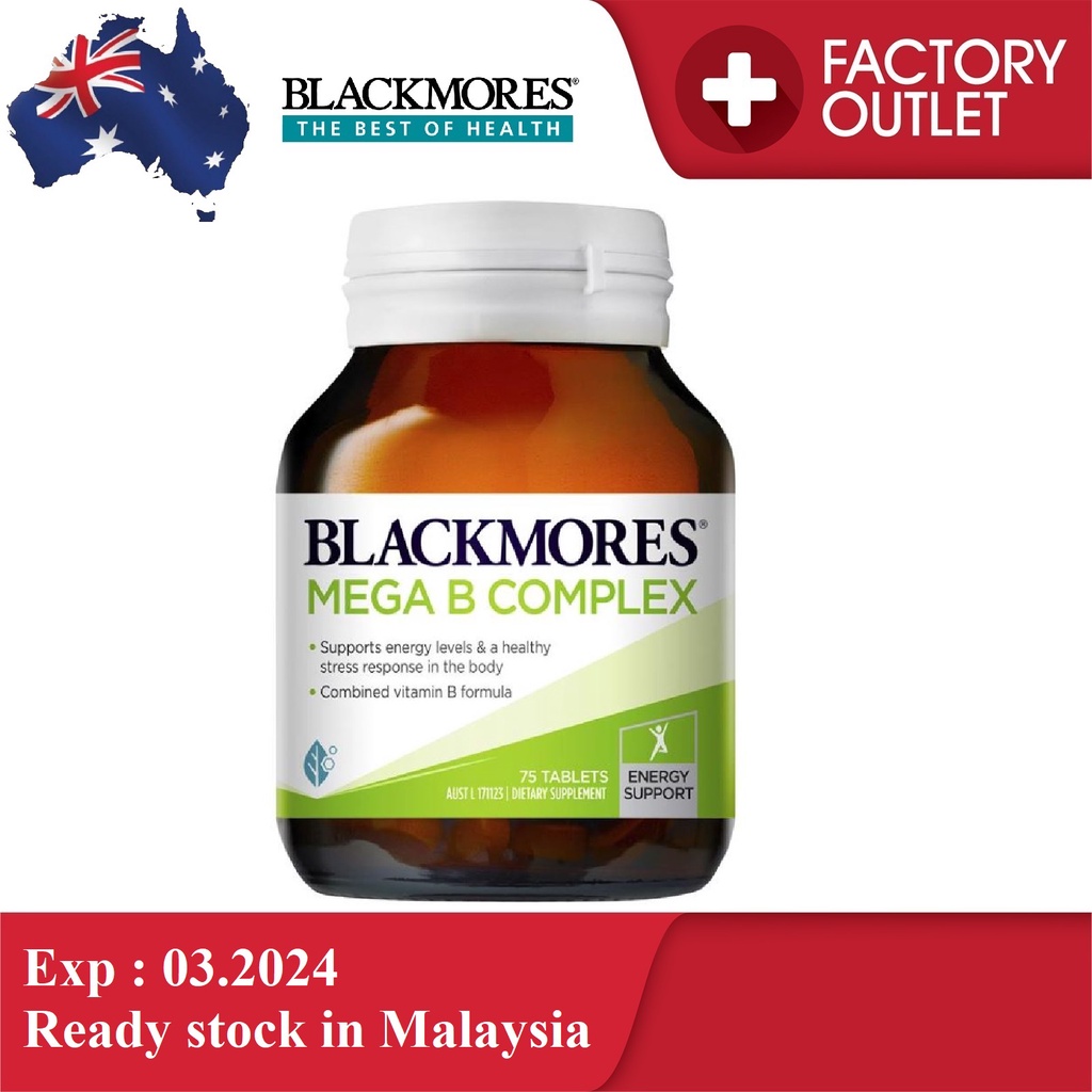 Blackmores Mega B Complex 75 Tablets | Shopee Malaysia