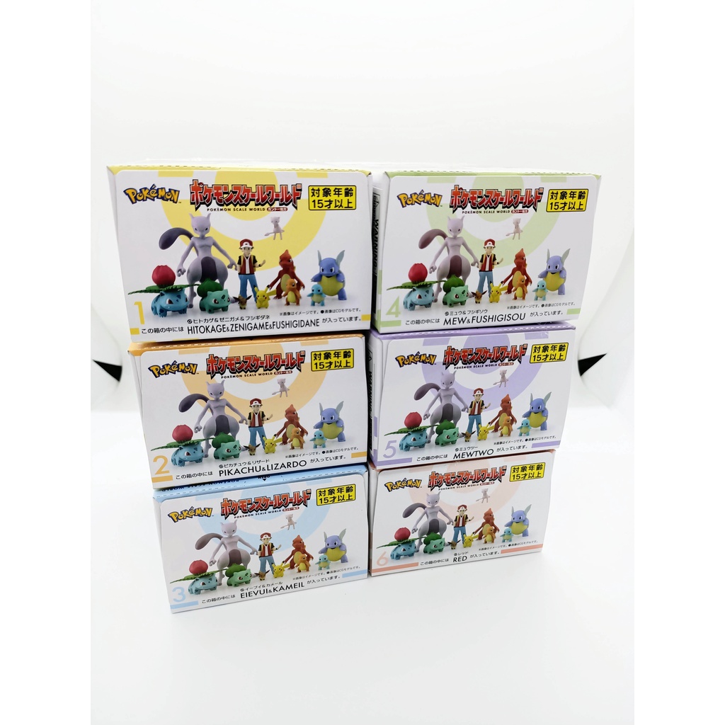 -ORIGINAL-POKEMON SCALE WORLD KANTO REGION SET Mew two, Pikachu ...