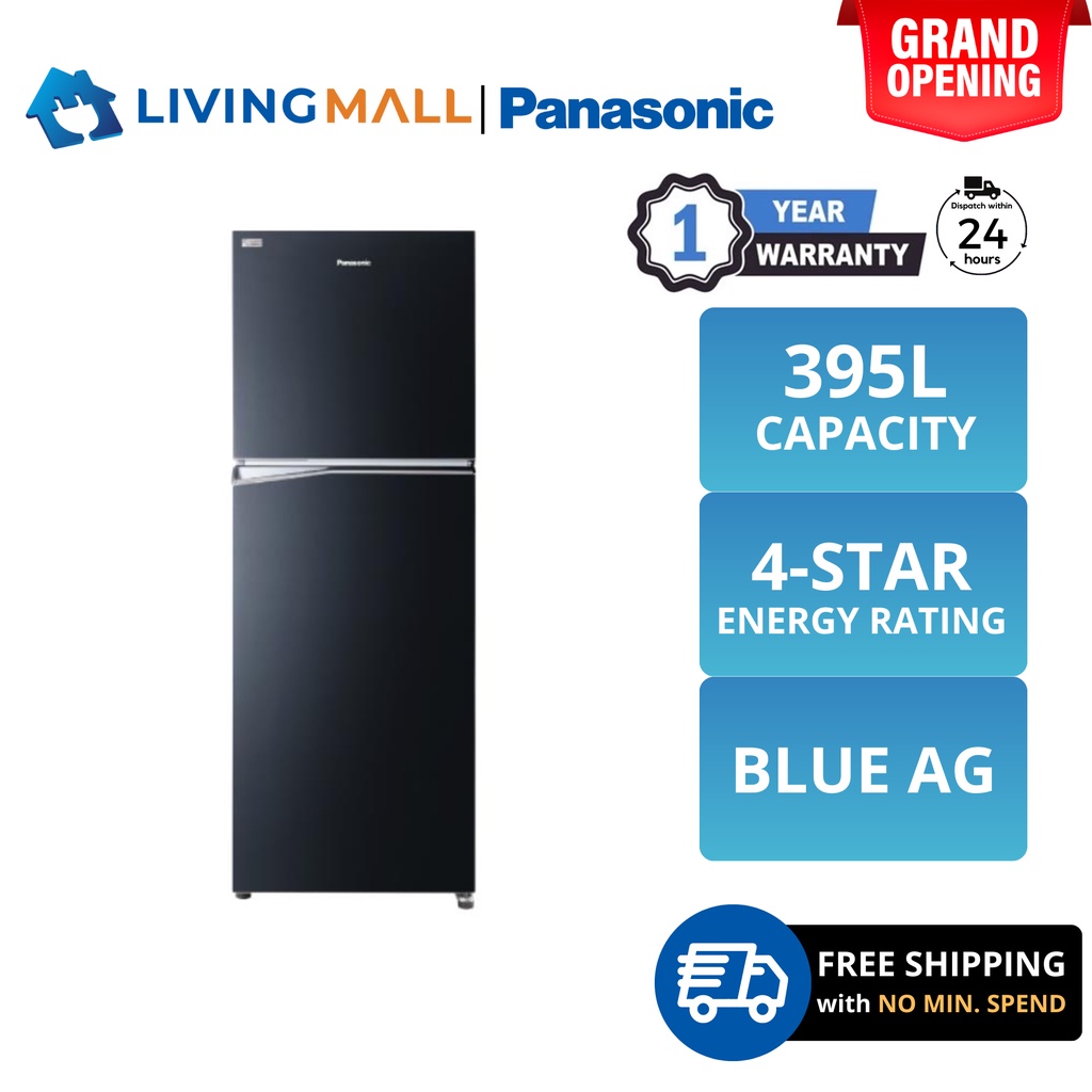 PANASONIC NR-TL381 395L INVERTER ENERGY SAVING 2-DOOR TOP FREEZER ...