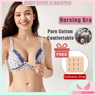 Maniyun Nursing Bra Maternity Breastfeeding Bra Push up Cotton
