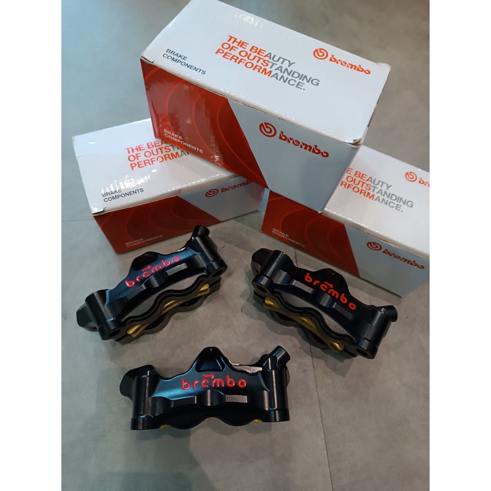 BREMBO CALIPER GP4RS 4POT TIP TOP QUALITY LIKE ORIGINAL FULL SET PNP ...