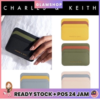 Charles and Keith Wallet Cnk Purse Cardholder Simple Card Storage  Multi-Function Wallet Dompet Perempuan Ivory