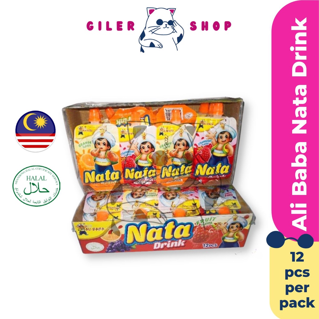 Nata Drink Ali Baba Fruit Flavour 12pcs per pack | Shopee Malaysia