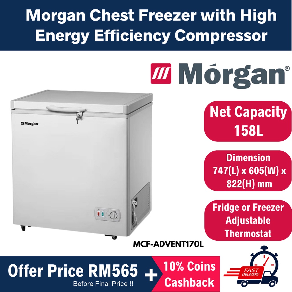 Chest Freezer Larger Net Capacity than MDRC207FZB01 / WD186WA