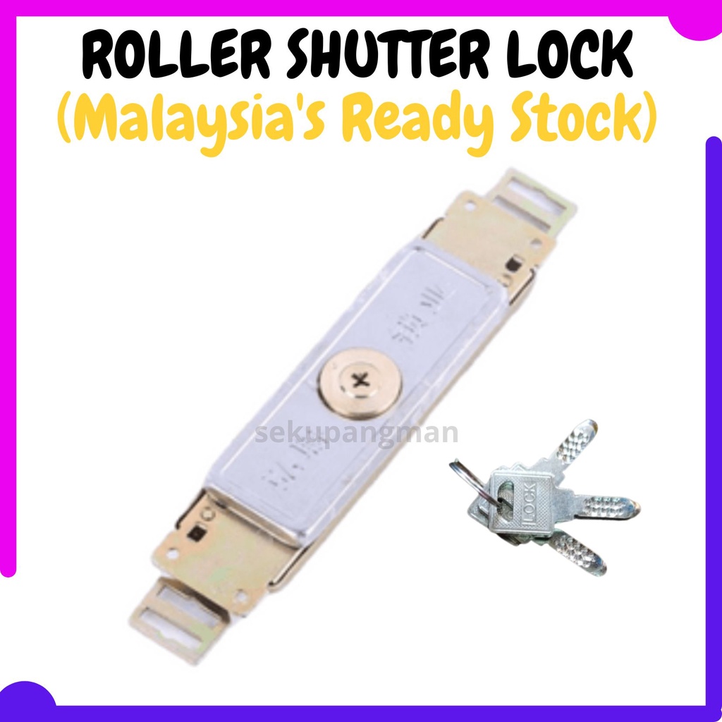 Roller Shutter Centre Lock Door Center Lock Replace Grille Roda Shuter ...