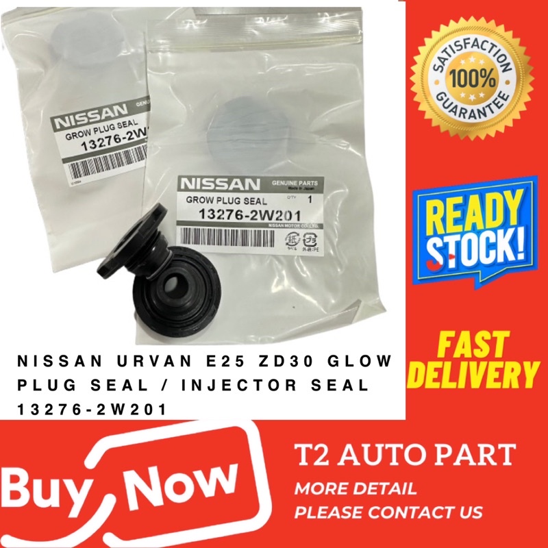 T2 NISSAN URVAN E25 ZD30 GLOW PLUG SEAL / INJECTOR SEAL 132762W201 1