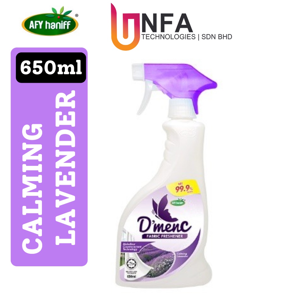 Afy Haniff D'menc Fabric Freshener 650ML (Lavender) Shopee Malaysia