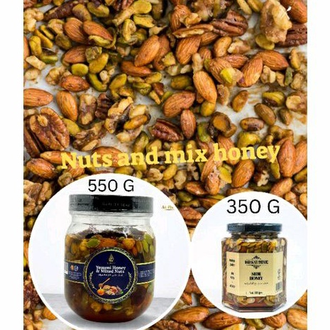 Raw Honey with Mixed NUTS