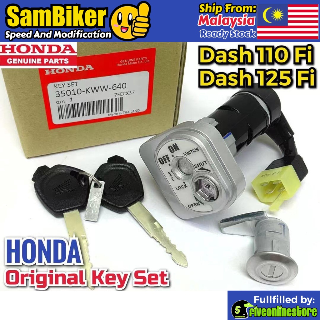 ORIGINAL Honda Dash 110 Fi Dash 125 Fi New Honda Main Switch & Seat ...