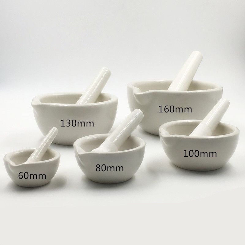 Porcelain Mortar and Pestle Mixing Grinding Bowl Powder Grinding Bowl