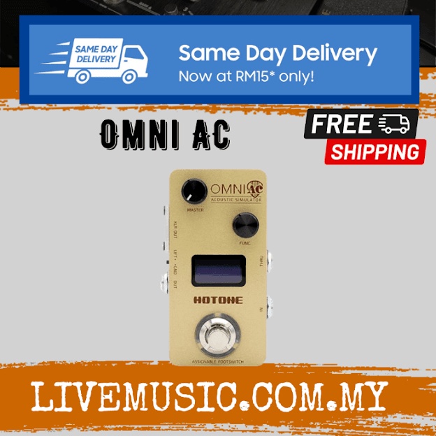 Hotone Omni AC Acoustic Simulator Guitar Pedal Shopee Malaysia