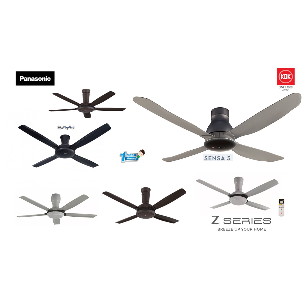 KDK/PANASONIC CEILING FAN AC MOTOR SENSA SERIES BAYU SERIES ZSERIES |  Shopee Malaysia