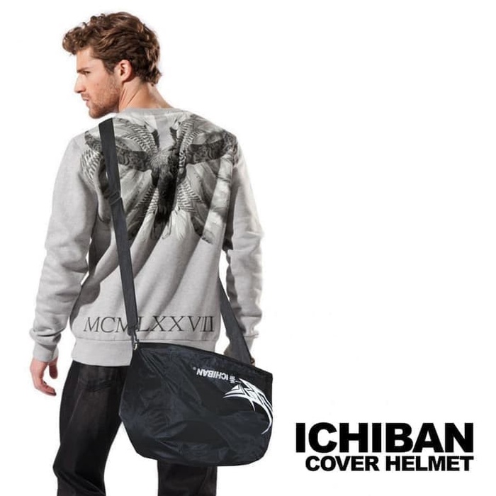 Ichiban WATERPROOF Helmet COVER Sling Bag WATERPROOF Motorcycle Helmet