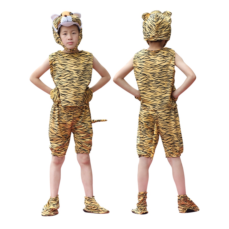 [READY STOCK] LVK Kids Costume Animal Tiger Safari Jungle Cosplay Set ...