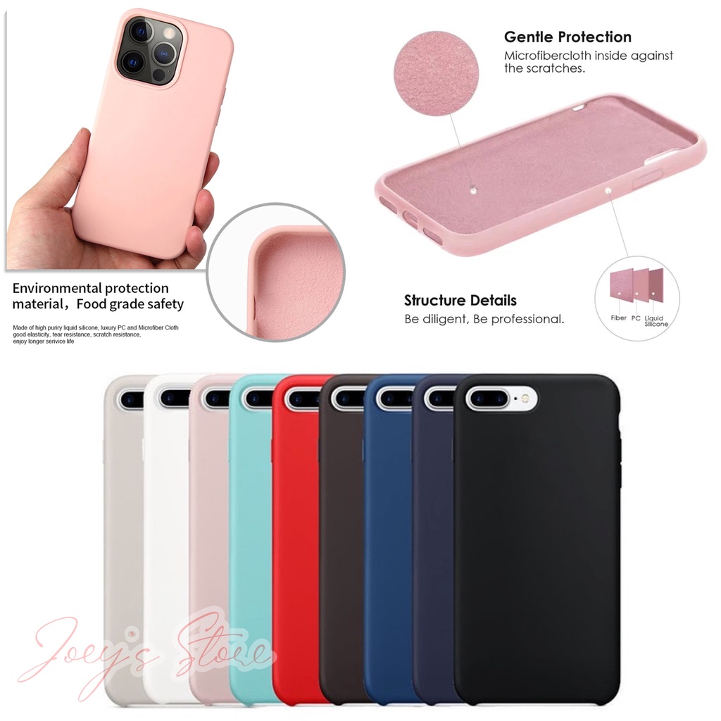 Liquid Silicone Case For iPhone 7 PLUS / 8 PLUS X XR XS MAX Silicon ...