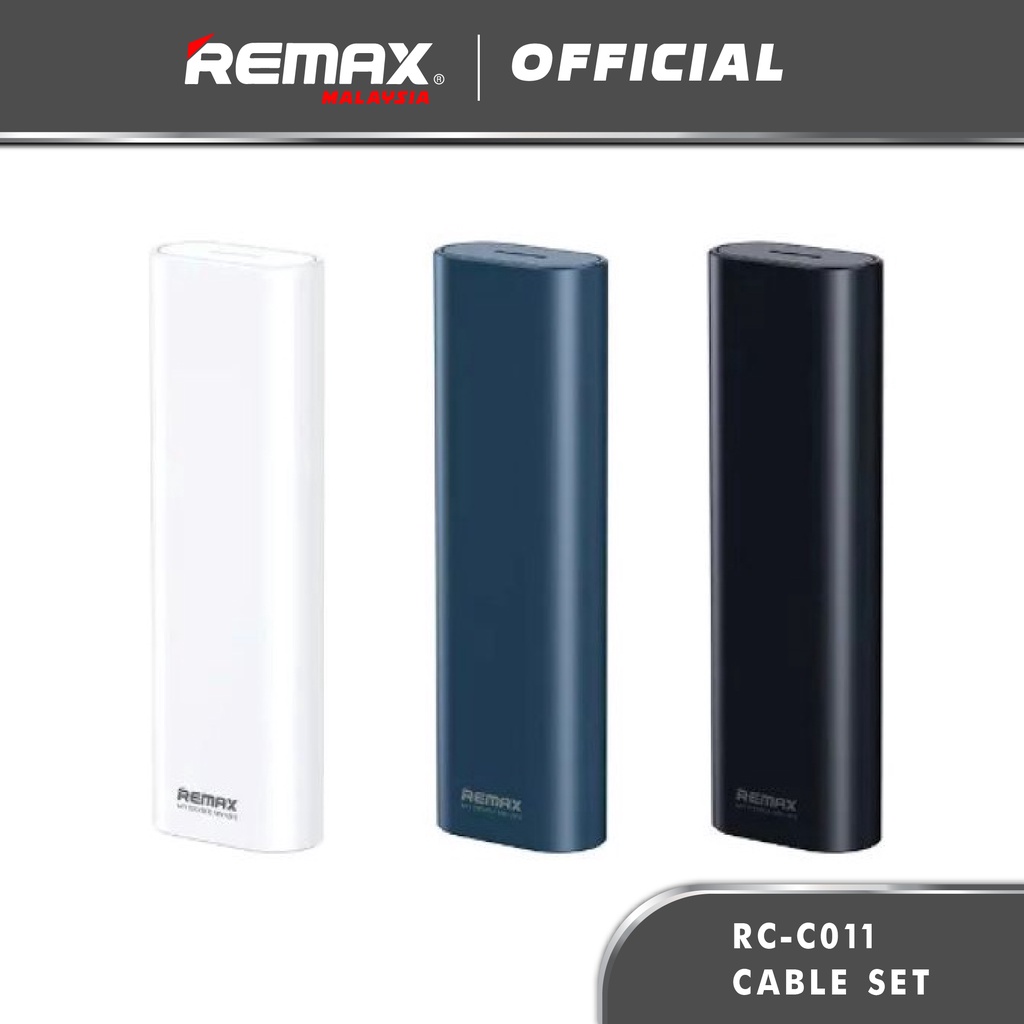 Remax RC-C011 Wanbo II Series 60W Hidden Fast Charging Cable Set 3 in 1 ...