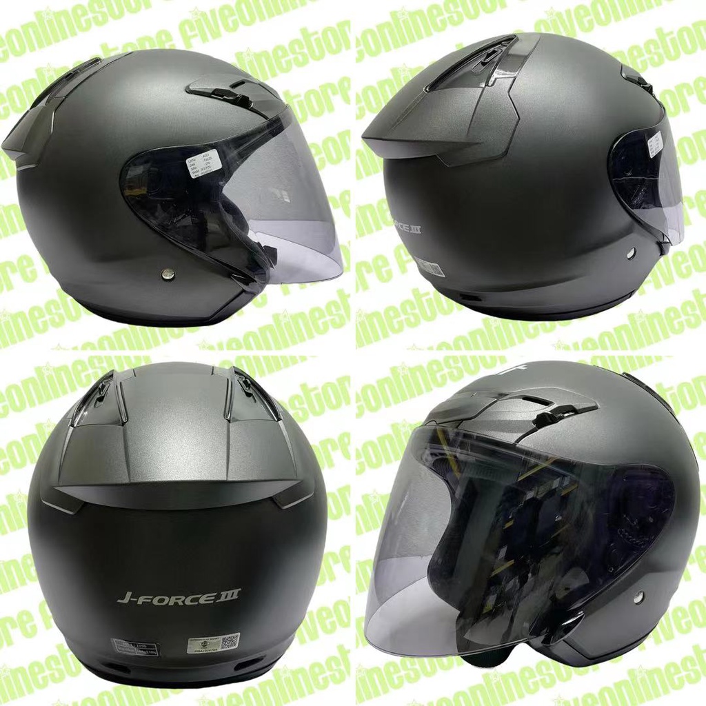 SHOEI J-Force 3 JF3 Convert Solid Color SIRIM Open Face SHOEI J-Force 3 JF3 Convert Solid Color SIRIM Open Face