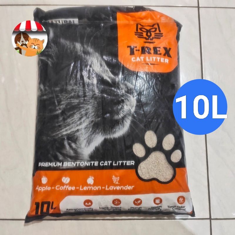 T-rex Premium Scented Lumpy Cat Sand 10 Liter ORIGINAL Trex Cat Litter ...