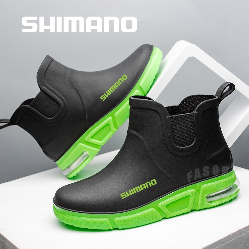 Shimano Men's Nonslip Rain Boots Wearresistant Waterproof Fishing