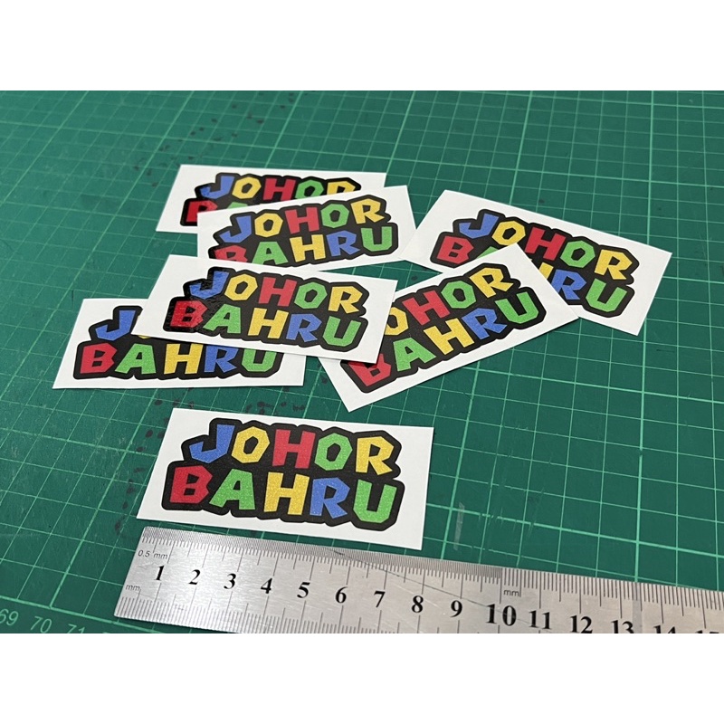 Sticker JOHoR BAhrU mario (pantul cahaya) mtsticker Shopee Malaysia