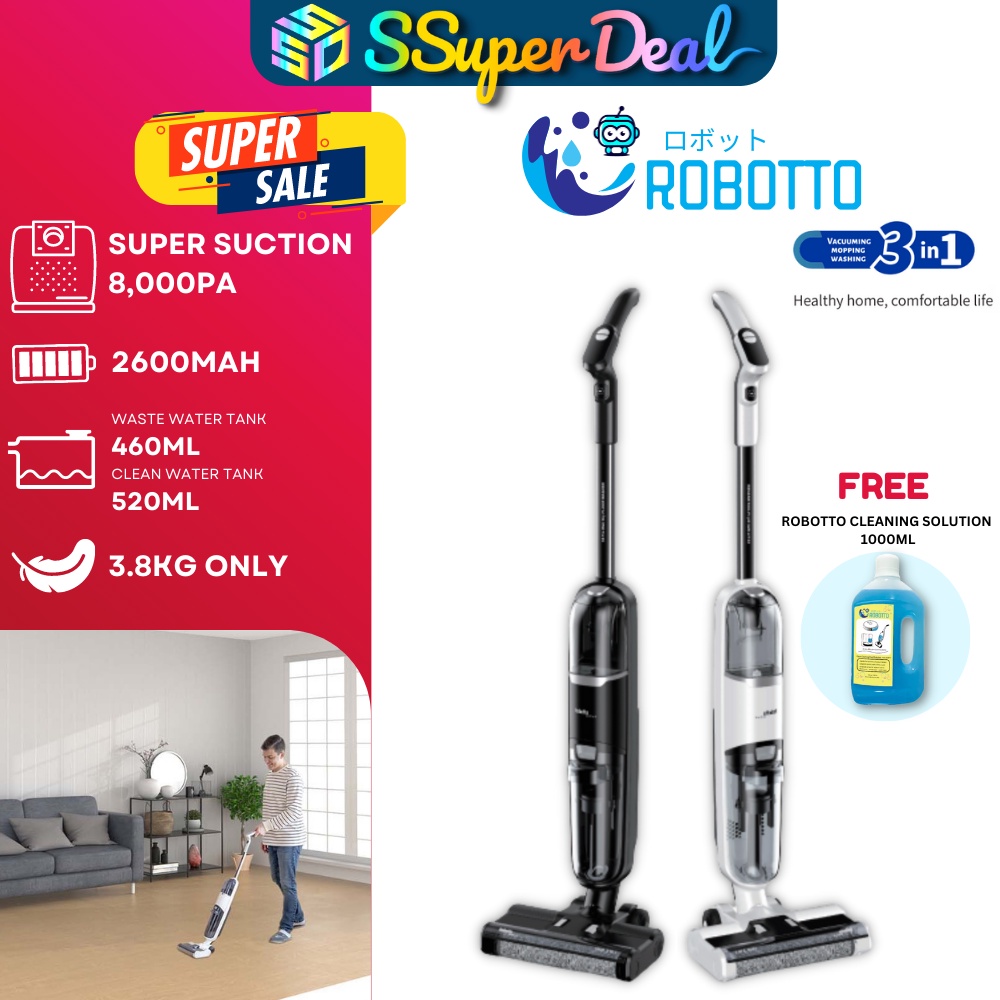 Robotto V18 Pro Cordless Wet & Dry Vacuum Cleaner Shopee Malaysia