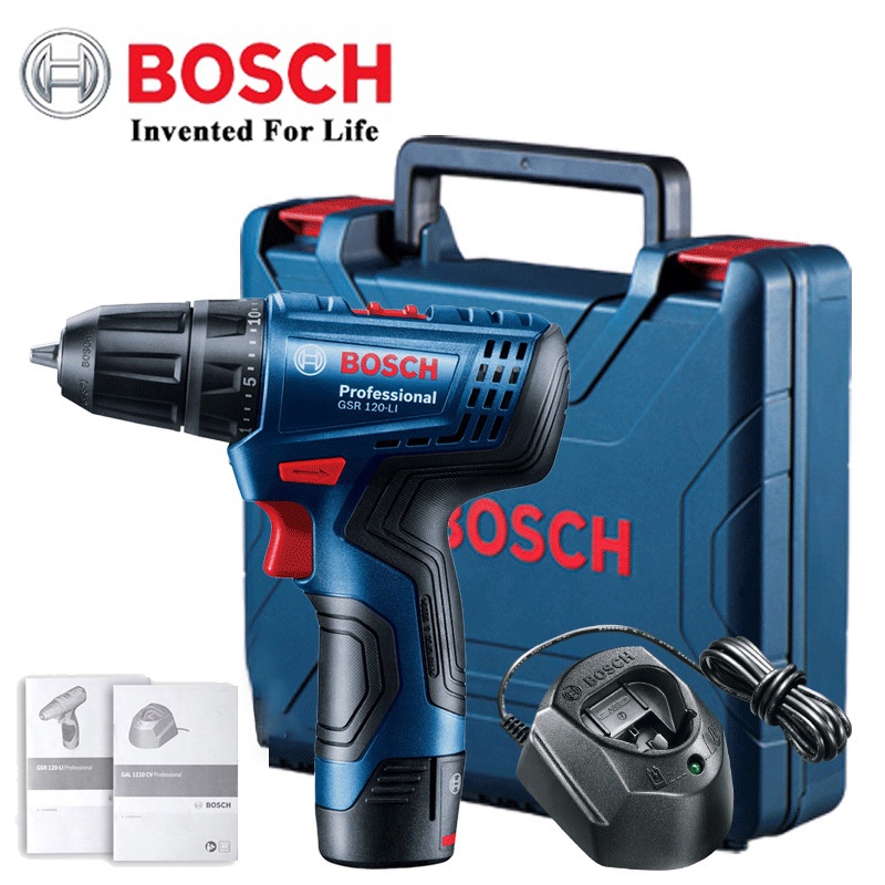 Ready Stock Bosch Rechargeable Drill Household Hand Drill 12V