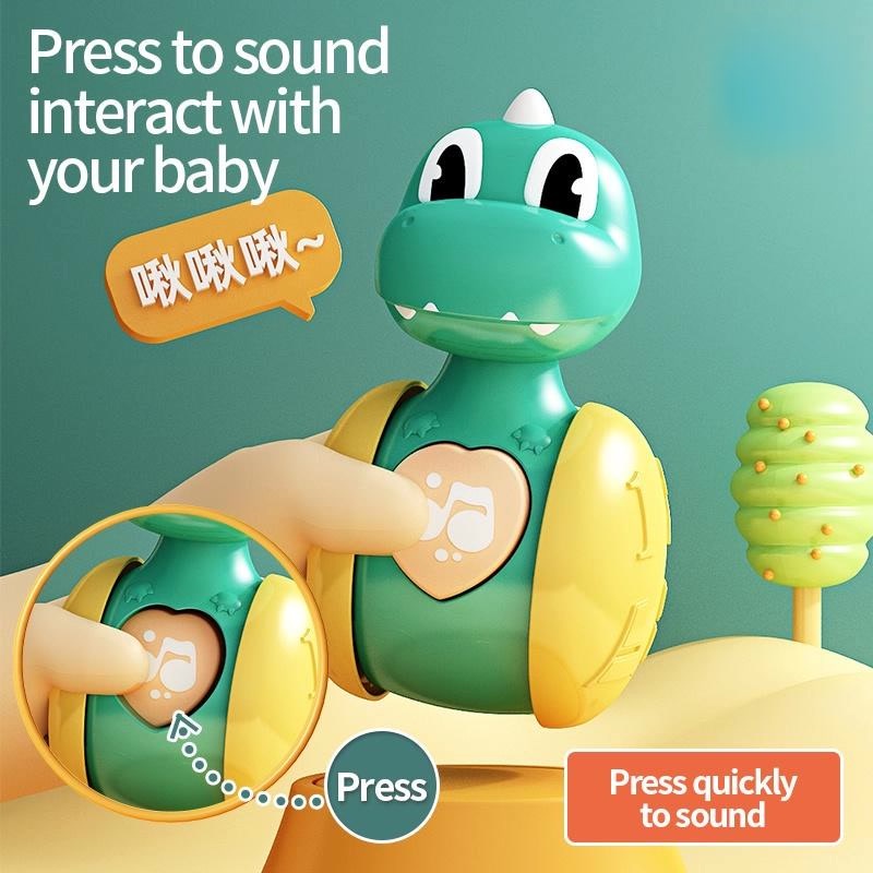 Dinosaur tumbler toy infant baby learning to crawl puzzle early